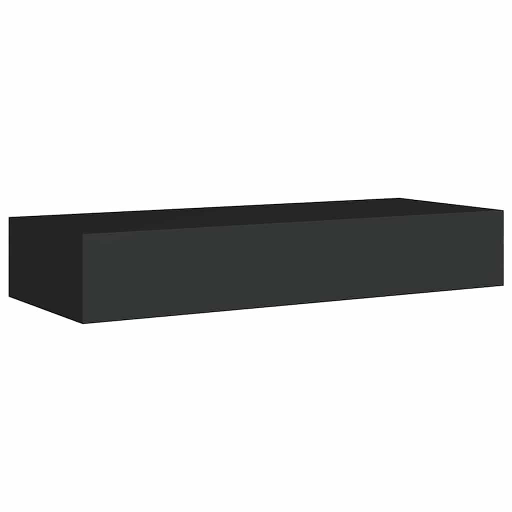 Vägghylla Svart låda 60x23,5x10 cm