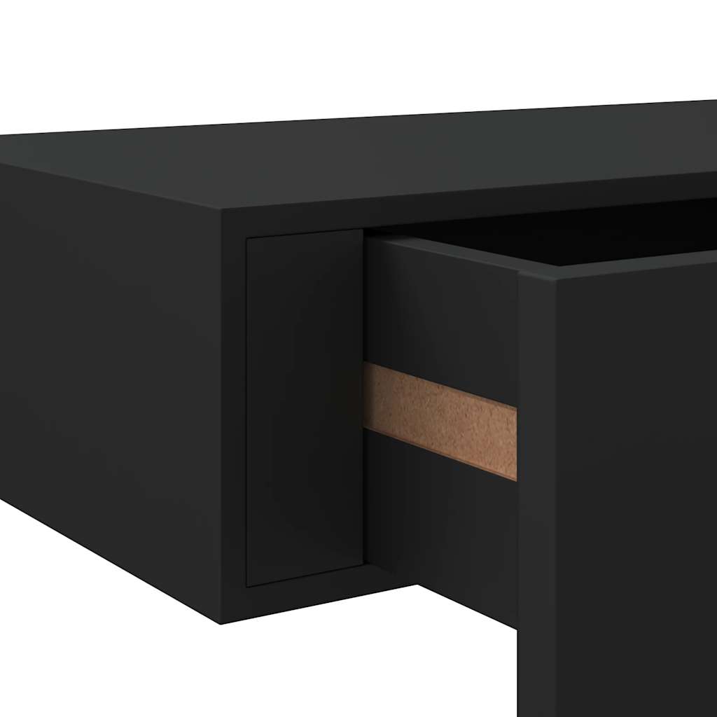 Vägghylla Svart låda 60x23,5x10 cm