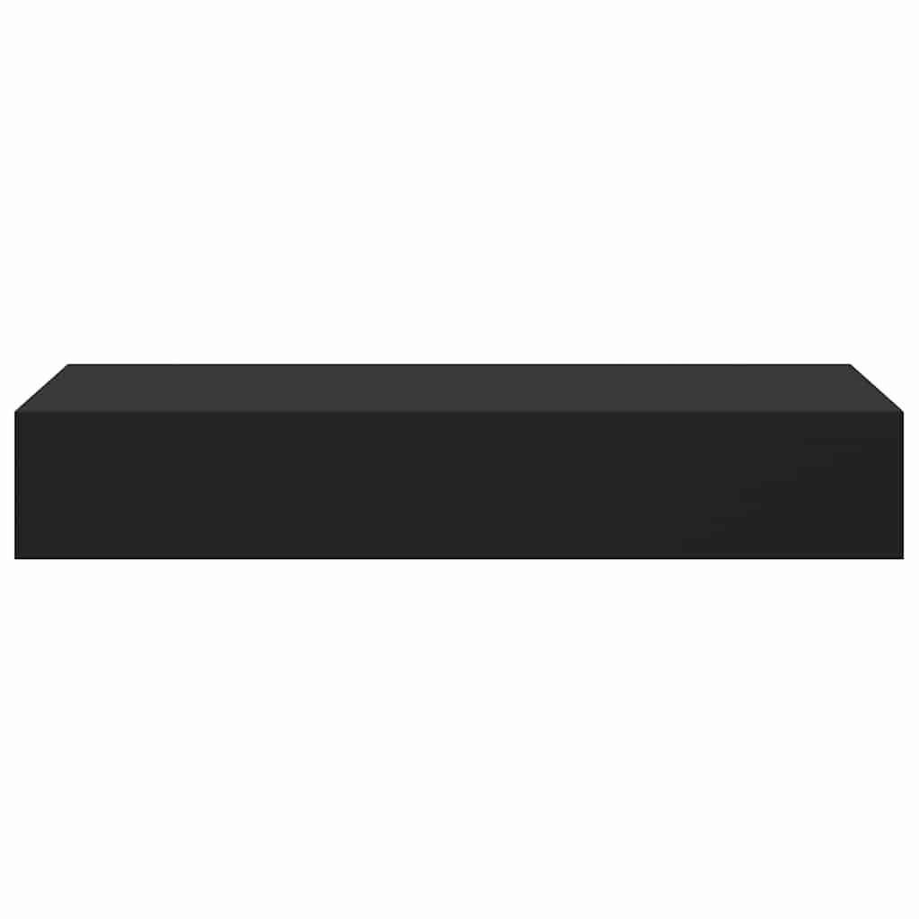 Vägghylla Svart Vegglåda 2 st 60x23,5x10 cm MDF