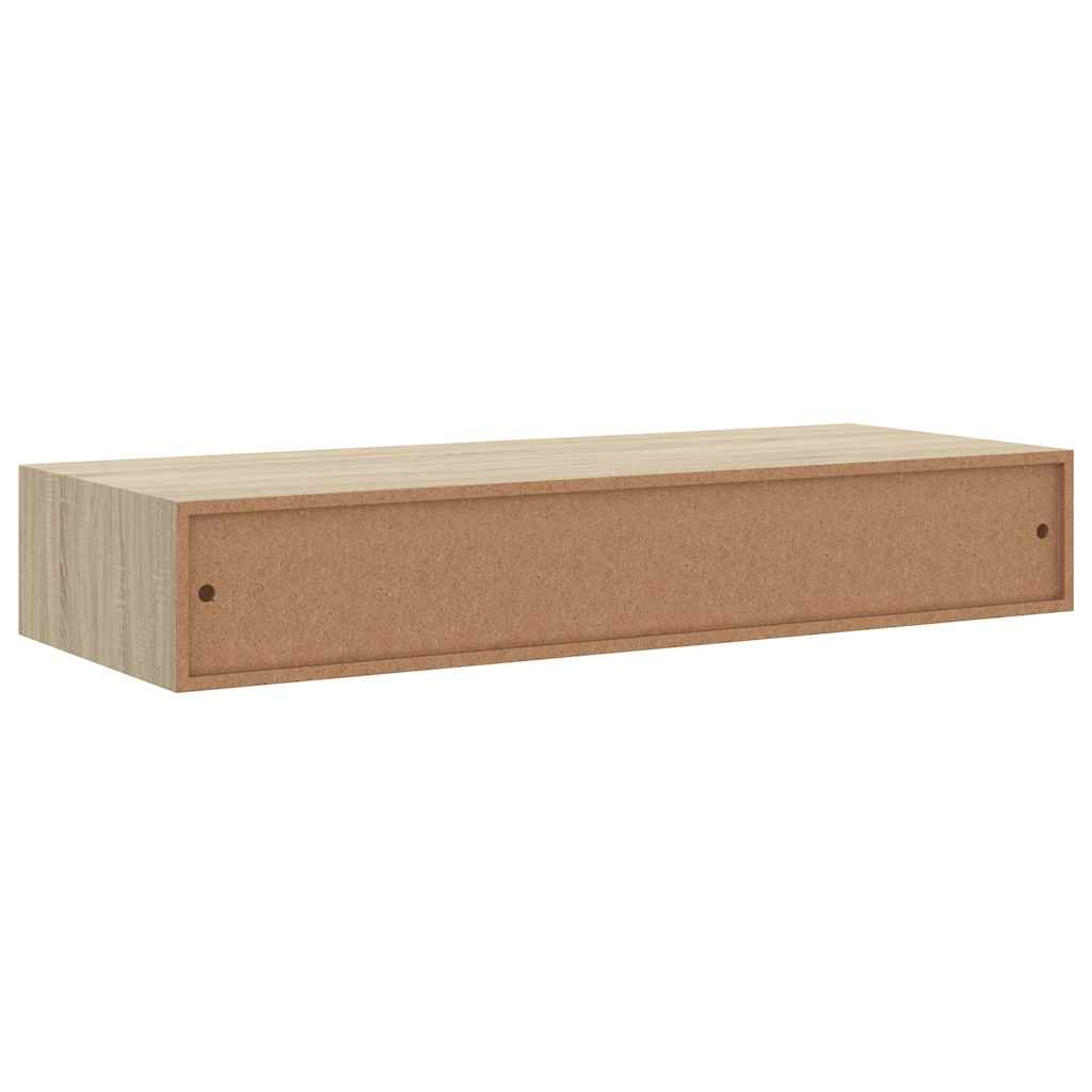 Vägghylla Grå Vegglåda 2 st 60x23,5x10 cm MDF