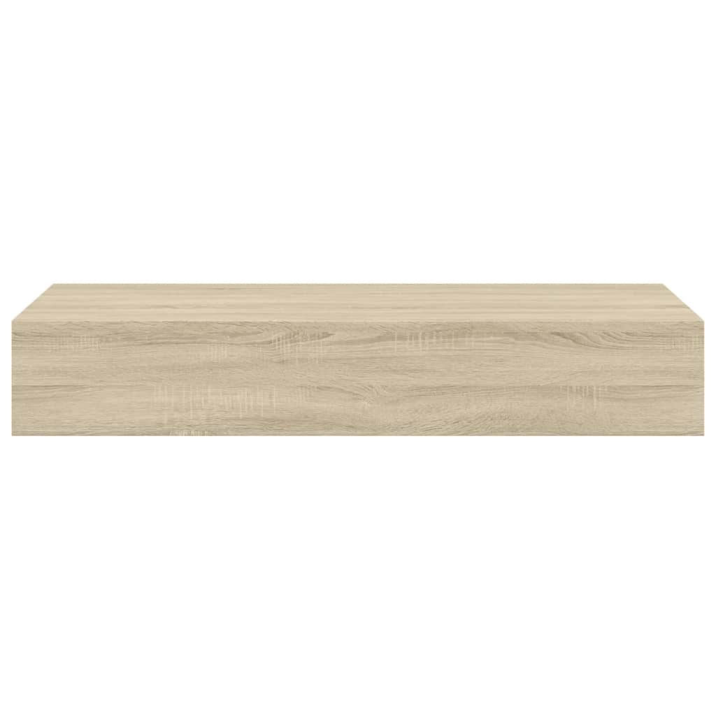 Vägghylla Brun Ek Vegglåda 2 st 60x23,5x10 cm