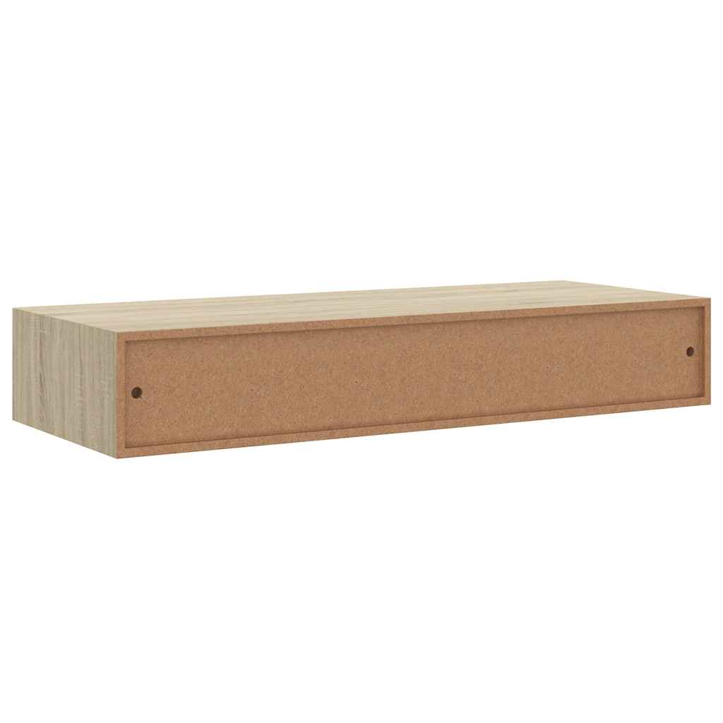 Vägghylla Brun Ek Vegglåda 2 st 60x23,5x10 cm