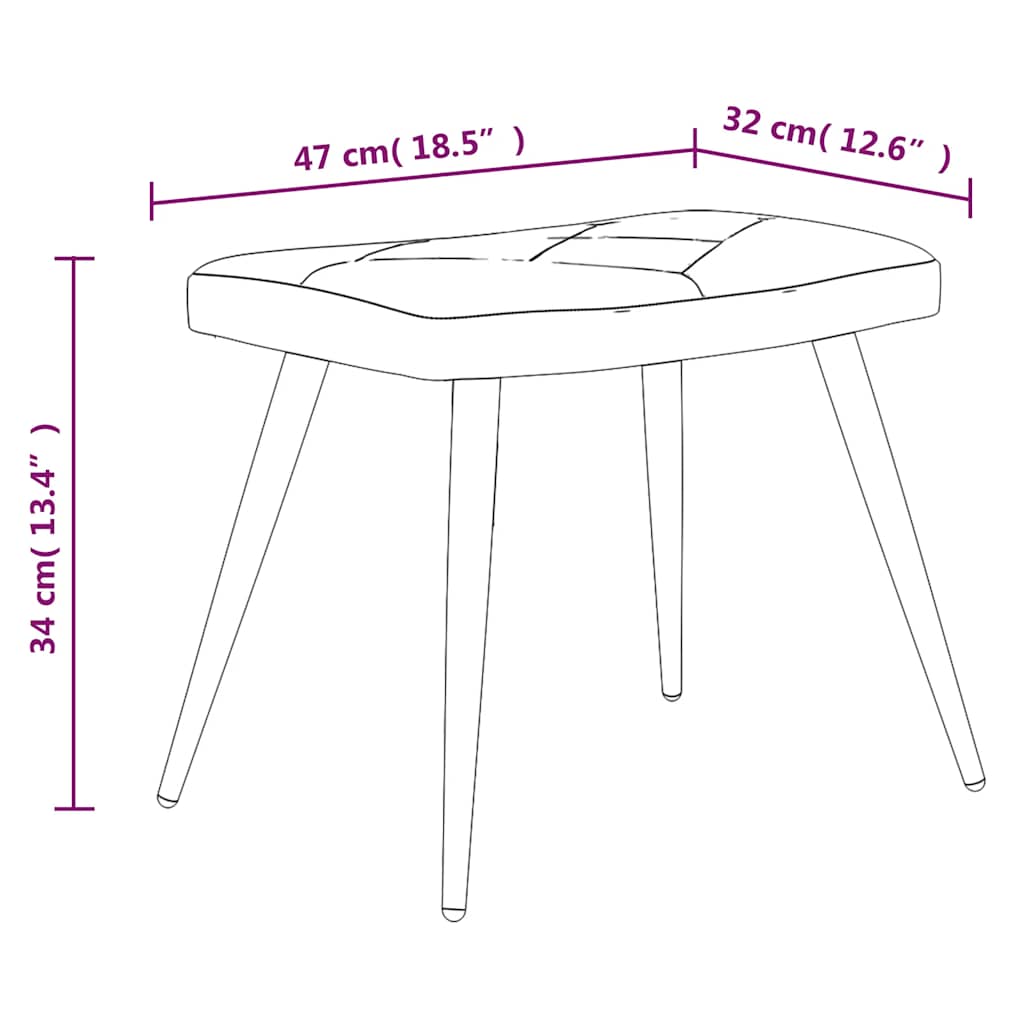 Fåtölj DIV. Vilstol med fotpall tyg lapptäcke