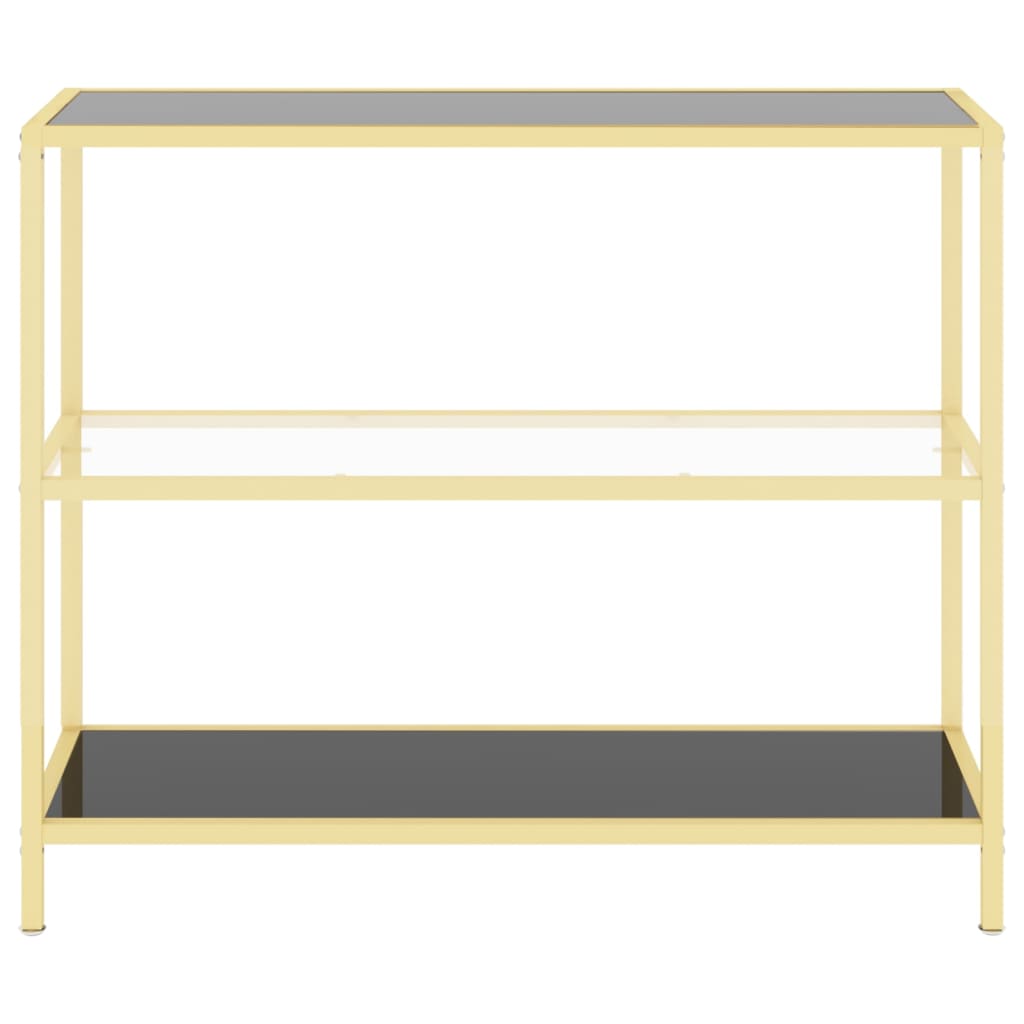 Hylla transparent 100x36x90 cm härdat glas