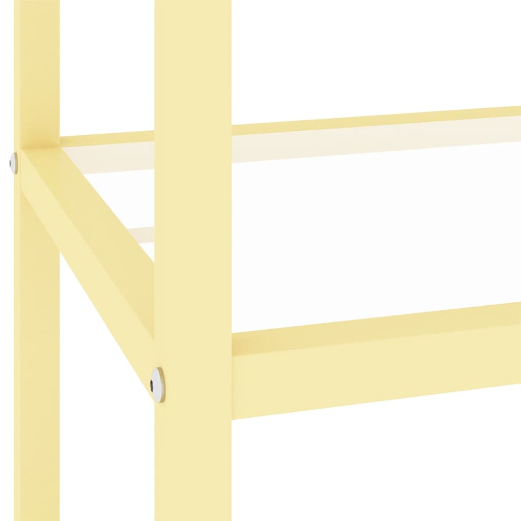 Hylla transparent 100x36x90 cm härdat glas