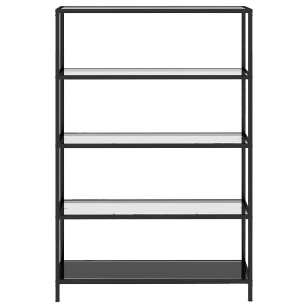 Hylla transparent 100x36x168 cm härdat glas