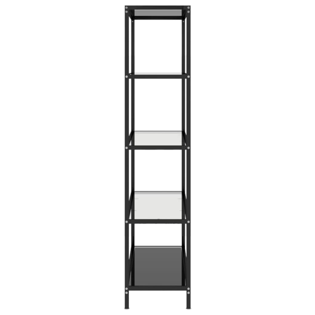 Hylla transparent 100x36x168 cm härdat glas