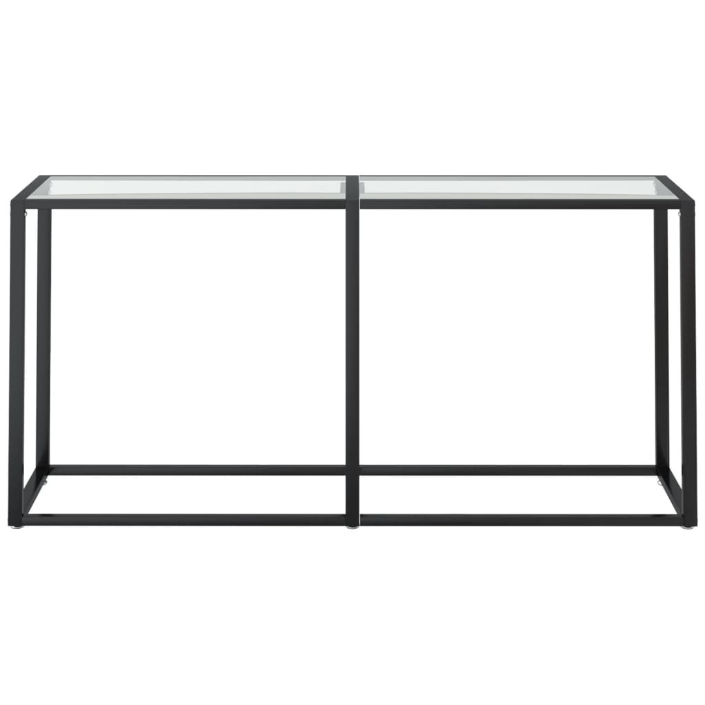 Avlastningsbord Konsollbord DIV. transparent 160x35x75,5 cm härdat glas