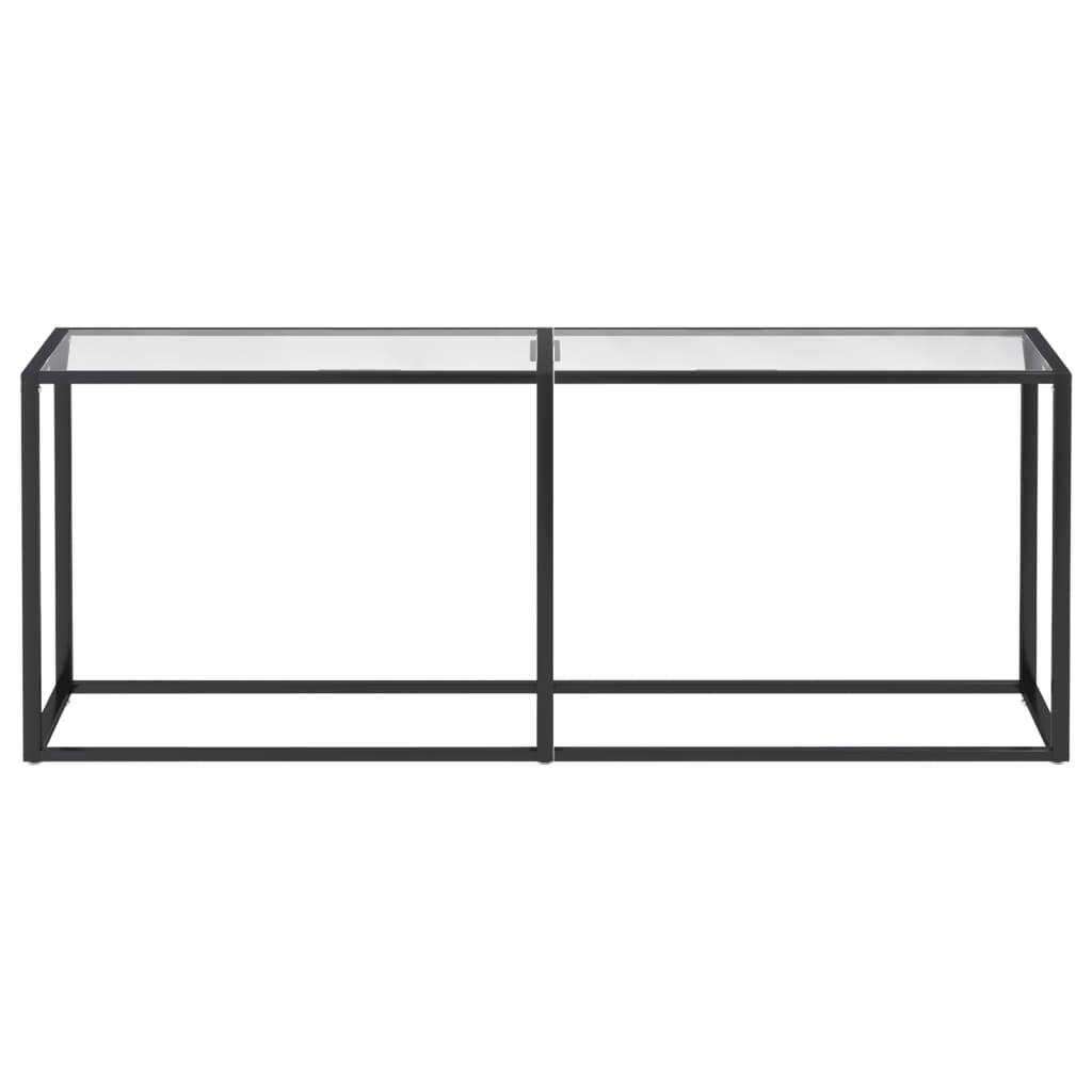 Avlastningsbord Konsollbord DIV. transparent 200x35x75,5 cm härdat glas