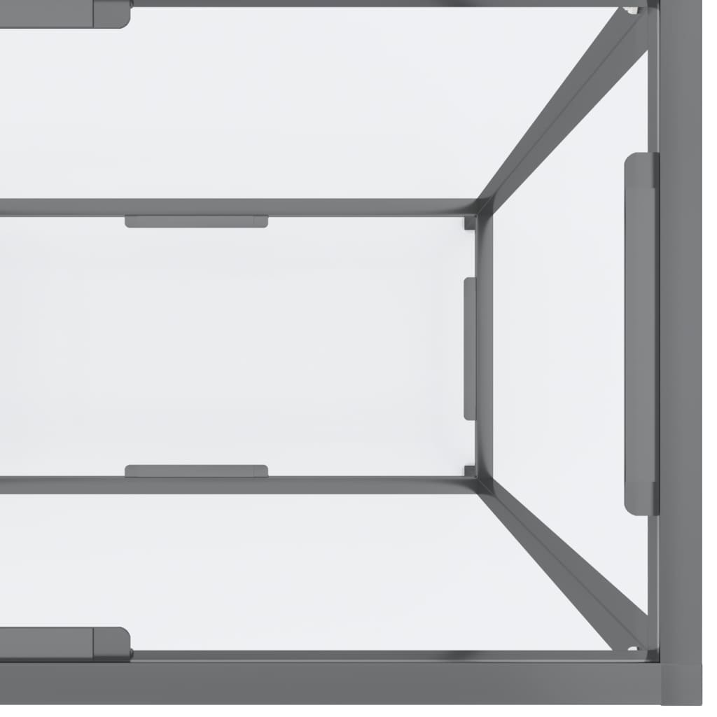 Avlastningsbord Konsollbord DIV. transparent 140x35x75,5 cm härdat glas