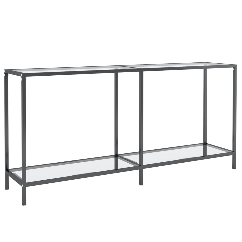 Avlastningsbord Konsollbord DIV. transparent 160x35x75 cm härdat glas