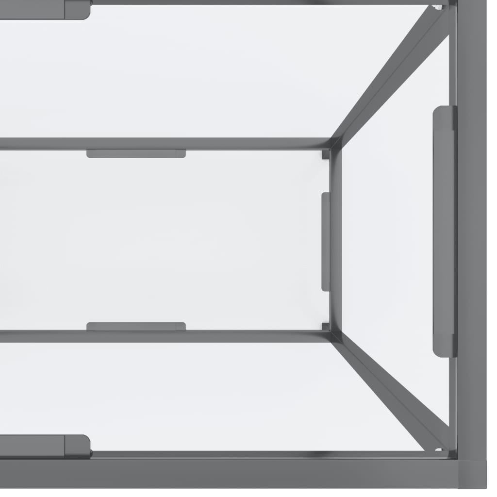 Avlastningsbord Konsollbord DIV. transparent 160x35x75 cm härdat glas