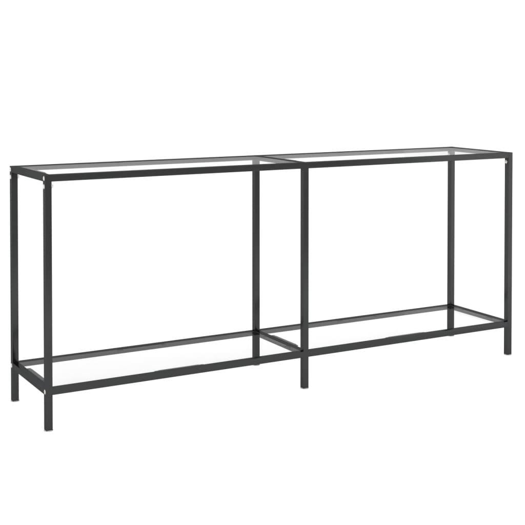 Avlastningsbord Konsollbord DIV. transparent 180x35x75,5 cm härdat glas