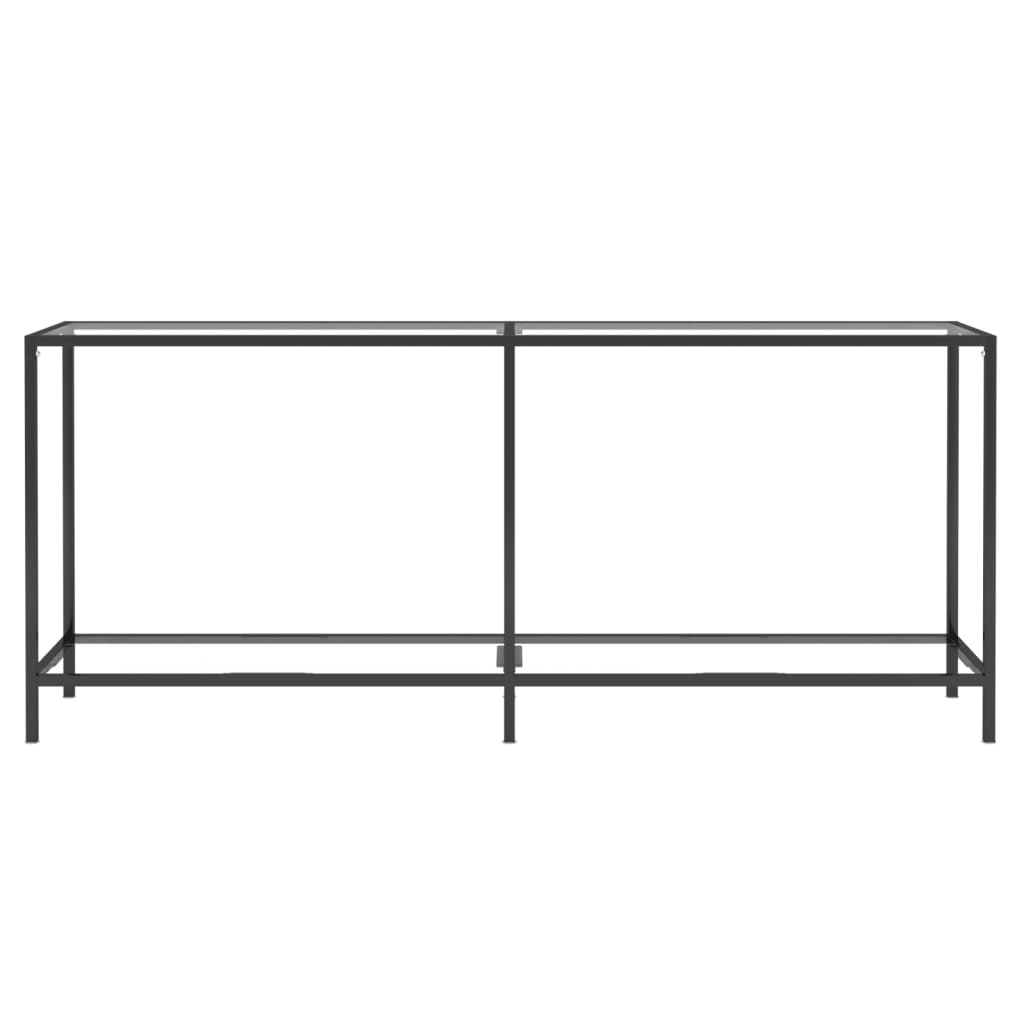 Avlastningsbord Konsollbord DIV. transparent 180x35x75,5 cm härdat glas