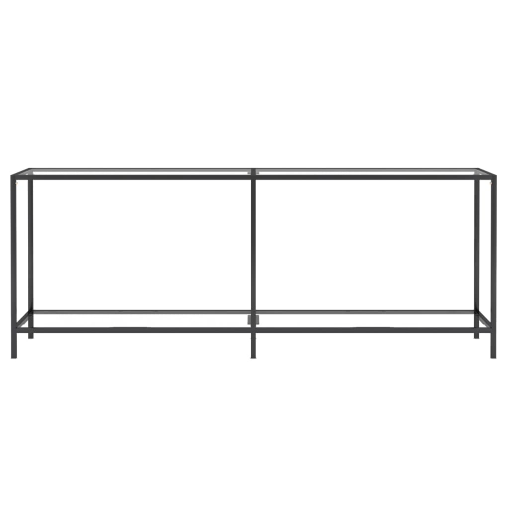Avlastningsbord Konsollbord DIV. transparent 200x35x75,5 cm härdat glas