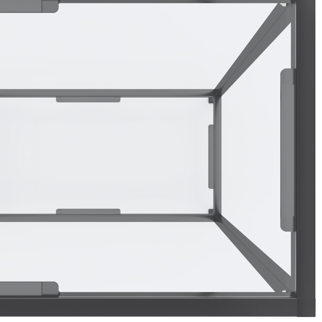 Avlastningsbord Konsollbord DIV. transparent 200x35x75,5 cm härdat glas