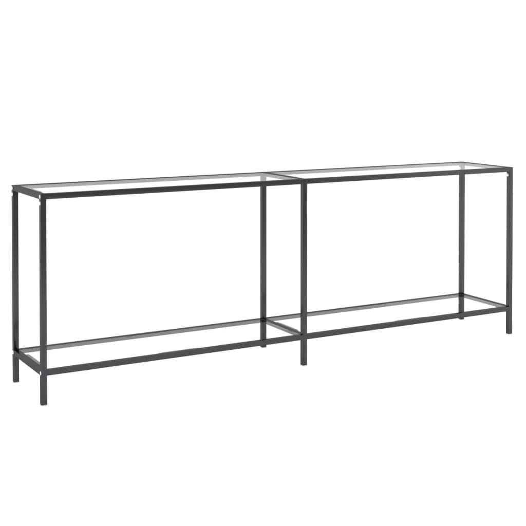 Avlastningsbord Konsollbord DIV. transparent 220x35x75,5 cm härdat glas