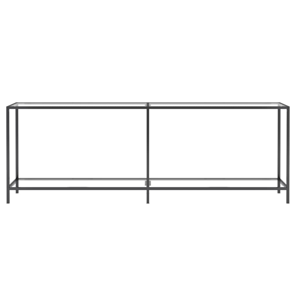 Avlastningsbord Konsollbord DIV. transparent 220x35x75,5 cm härdat glas