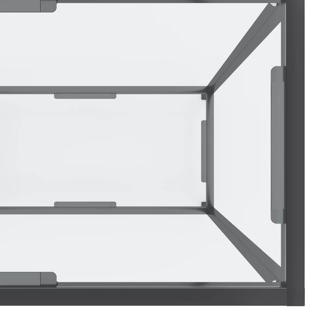 Avlastningsbord Konsollbord DIV. transparent 220x35x75,5 cm härdat glas