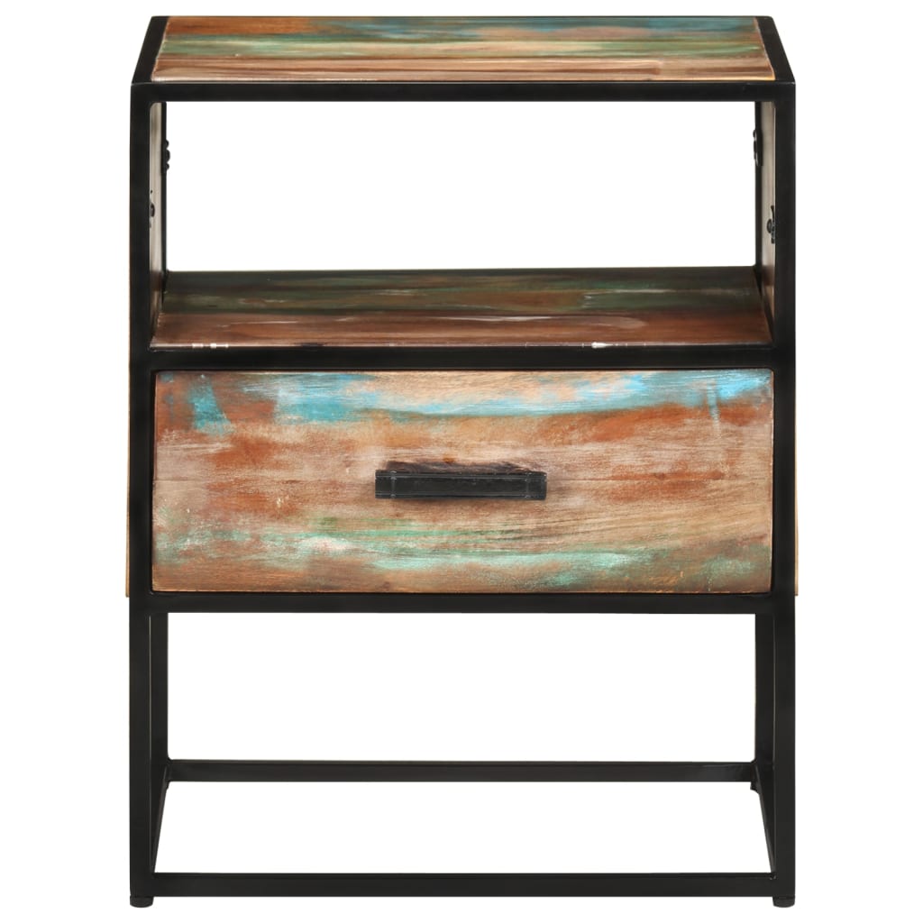Sängbord Nattduksbord Trä 40x30x50 cm massivt återvunnet trä