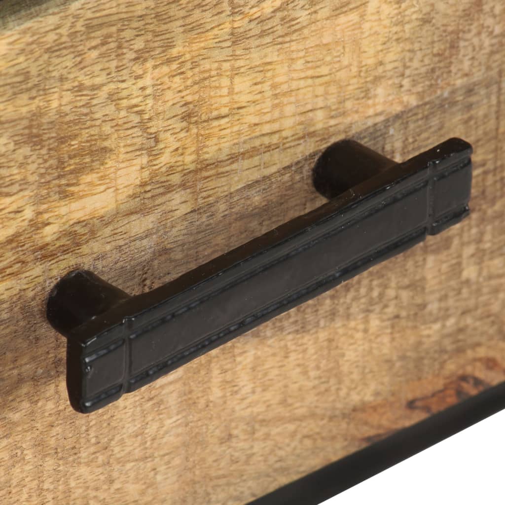 TV-bänk 110x30x45 cm grovt mangoträ