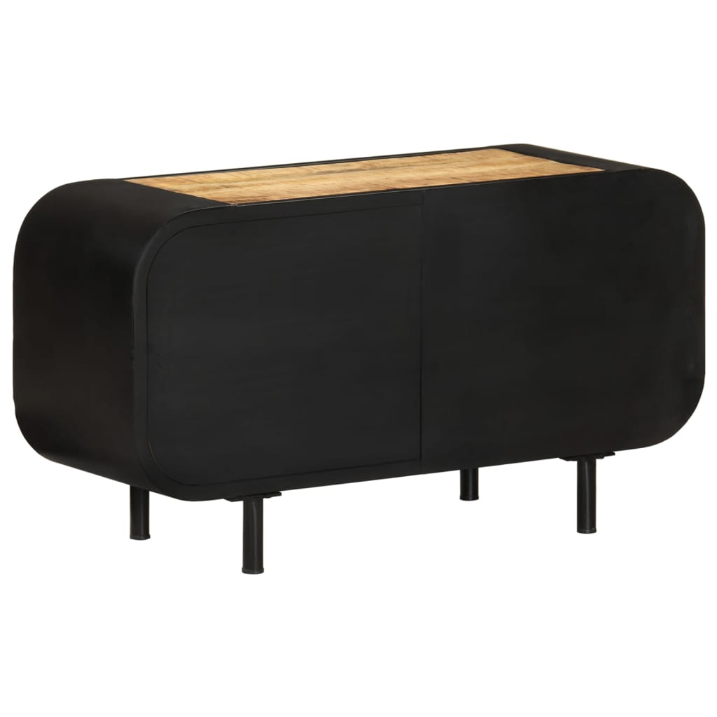 TV-bänk 90x30x48 cm grovt mangoträ