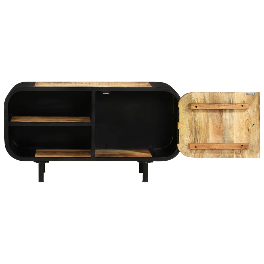 TV-bänk 90x30x48 cm grovt mangoträ