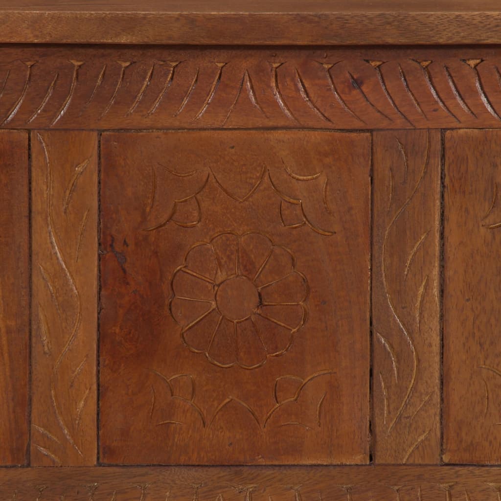 Förvaringsbänk Förvaringslåda 110x30x40 cm massivt mangoträ