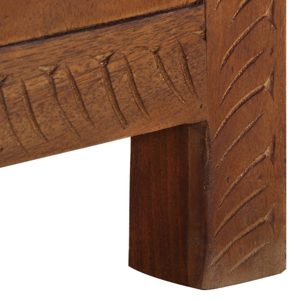 Förvaringsbänk Förvaringslåda 110x30x40 cm massivt mangoträ