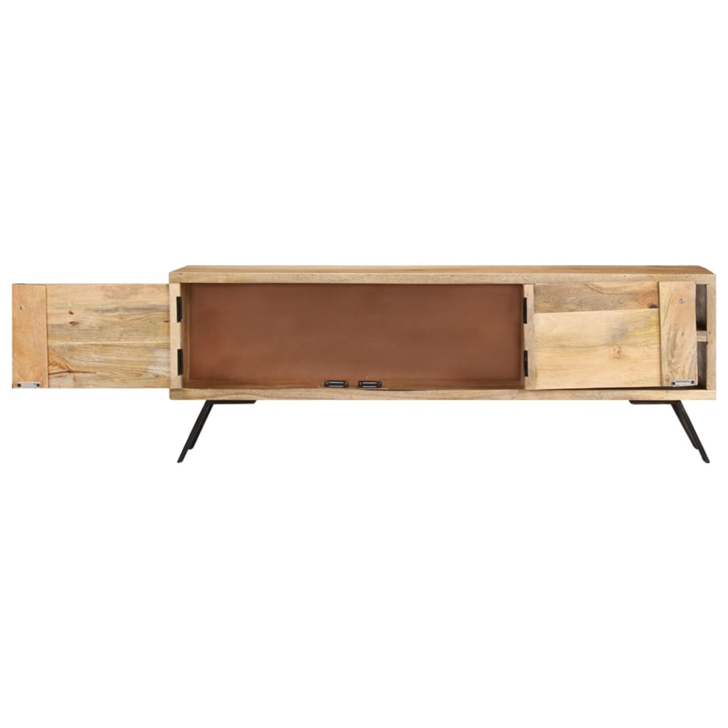 Tv-bänk 110x30x40 cm massivt mangoträ