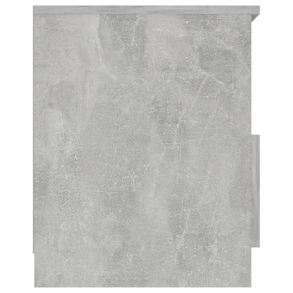 Sängbord 2 st betonggrå 40x40x50 cm konstruerat trä