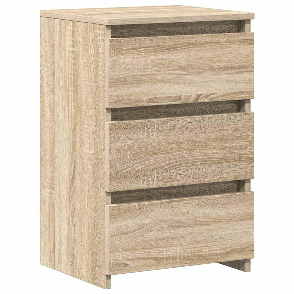 Sängbord 2 st sonoma-ek 40x35x62,5 cm konstruerat trä