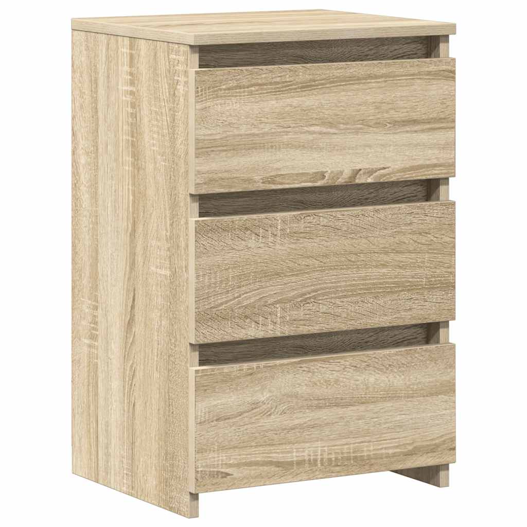 Sängbord 2 st sonoma-ek 40x35x62,5 cm konstruerat trä