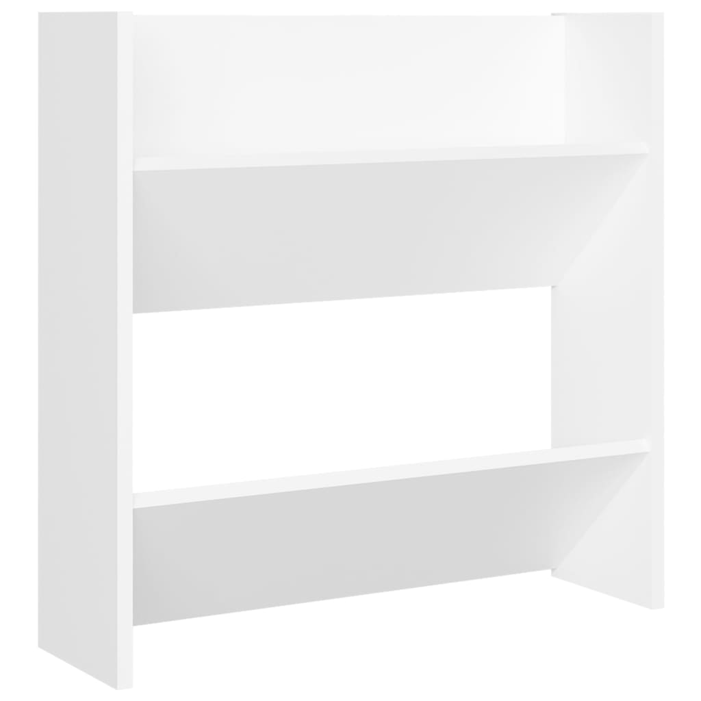 Väggmonterade skoställ 4 st Vit 60x18x60 cm
