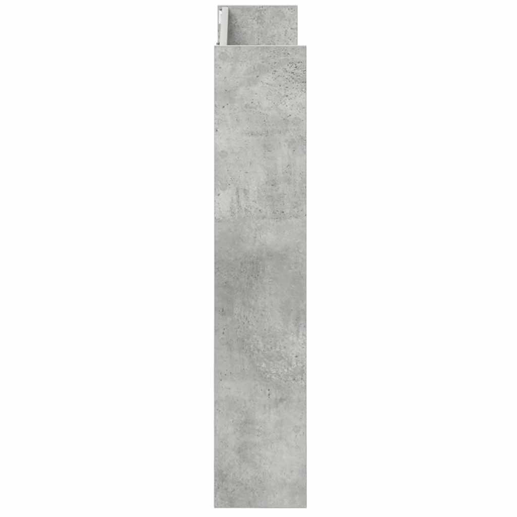 Väggmonterat skoställ 2 st Betonggrå 80x18x90cm