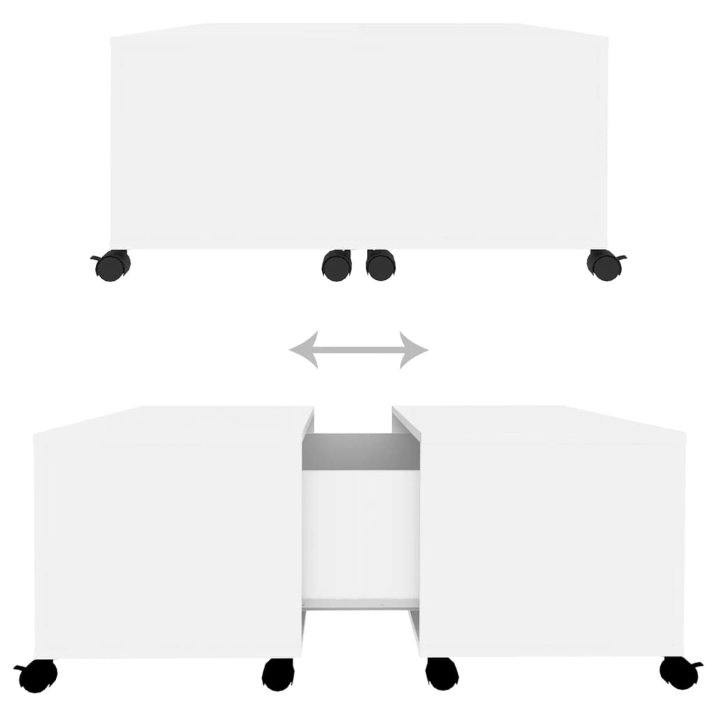 Soffbord Vit 75x75x38 cm