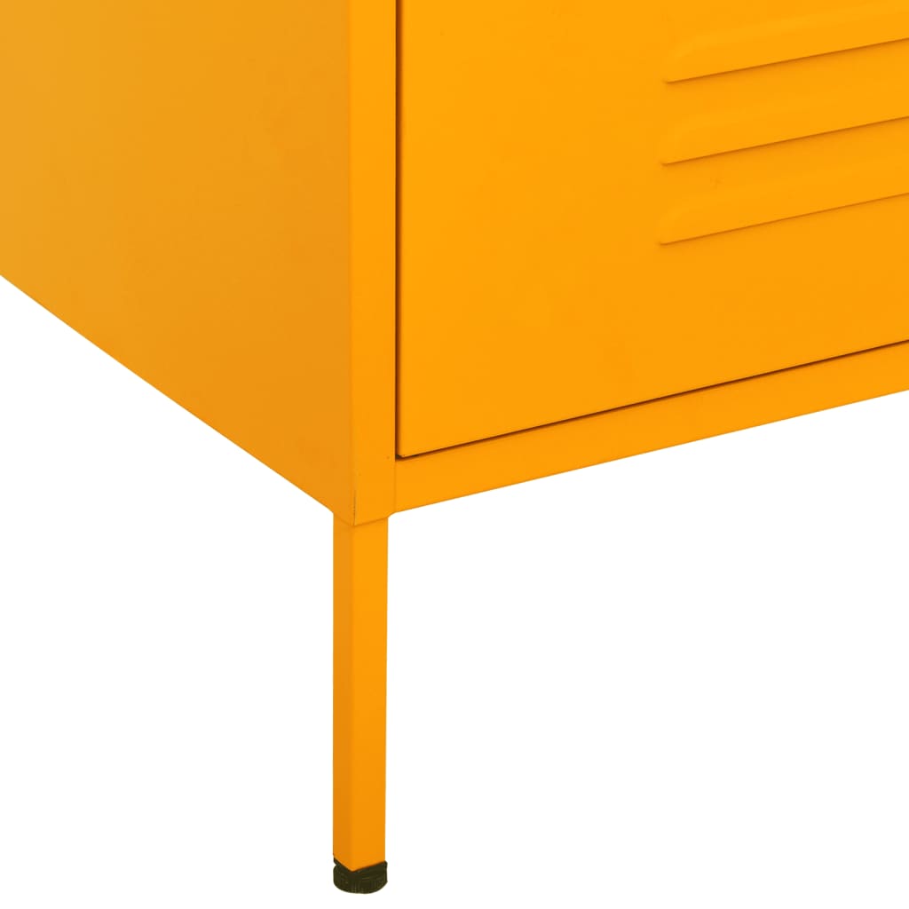Byrå DIV. senapsgul 80x35x101,5 cm stål