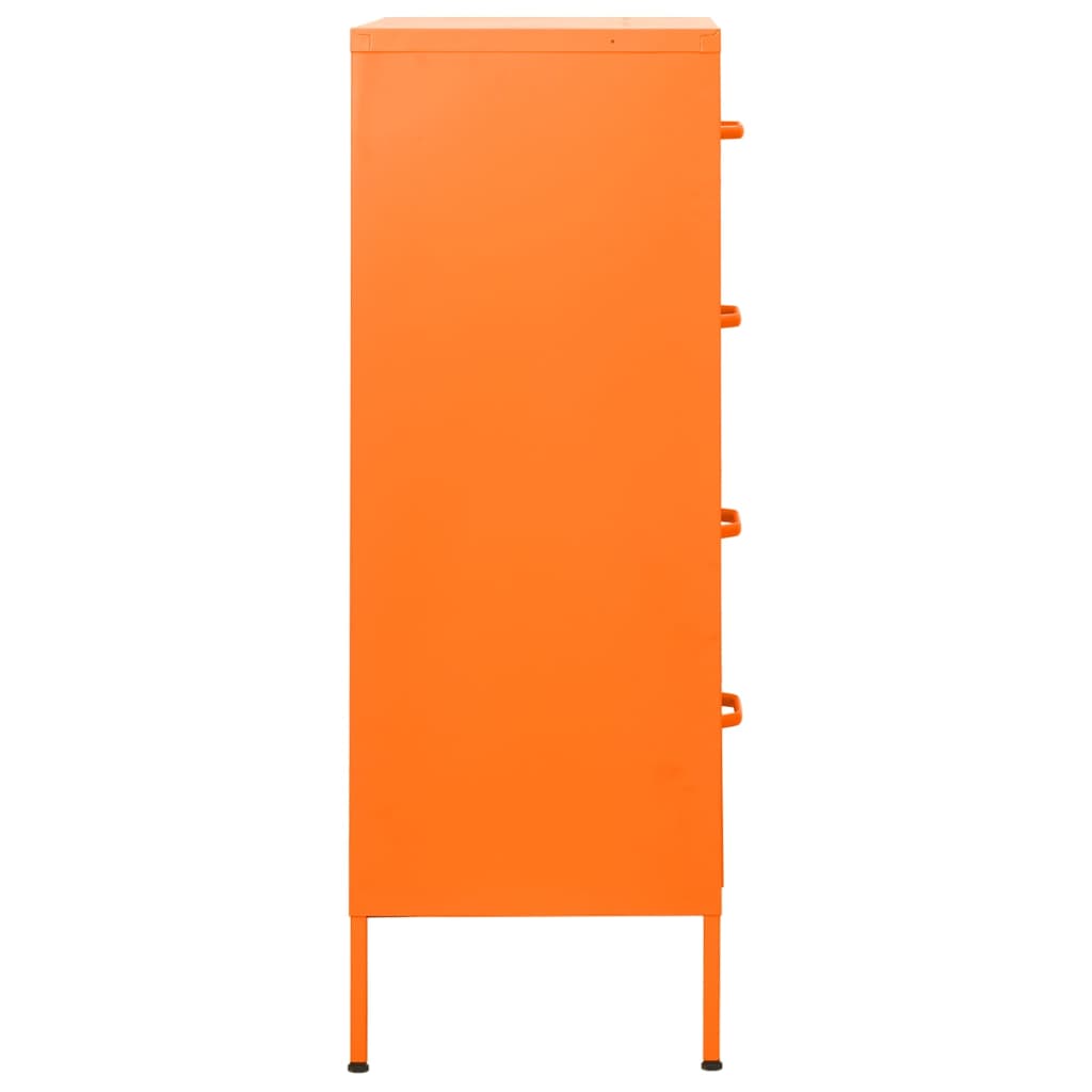 Byrå DIV. orange 80x35x101,5 cm stål