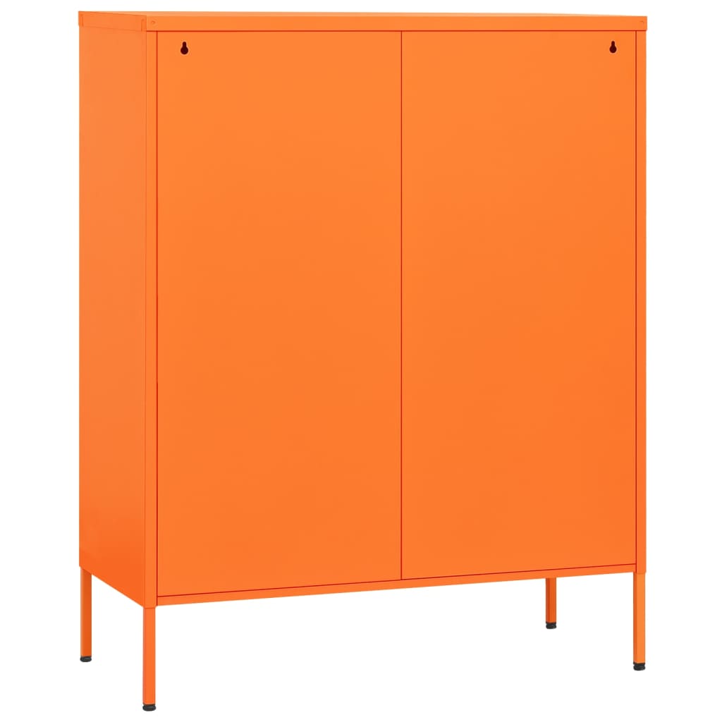 Byrå DIV. orange 80x35x101,5 cm stål