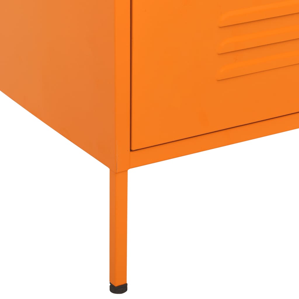 Byrå DIV. orange 80x35x101,5 cm stål