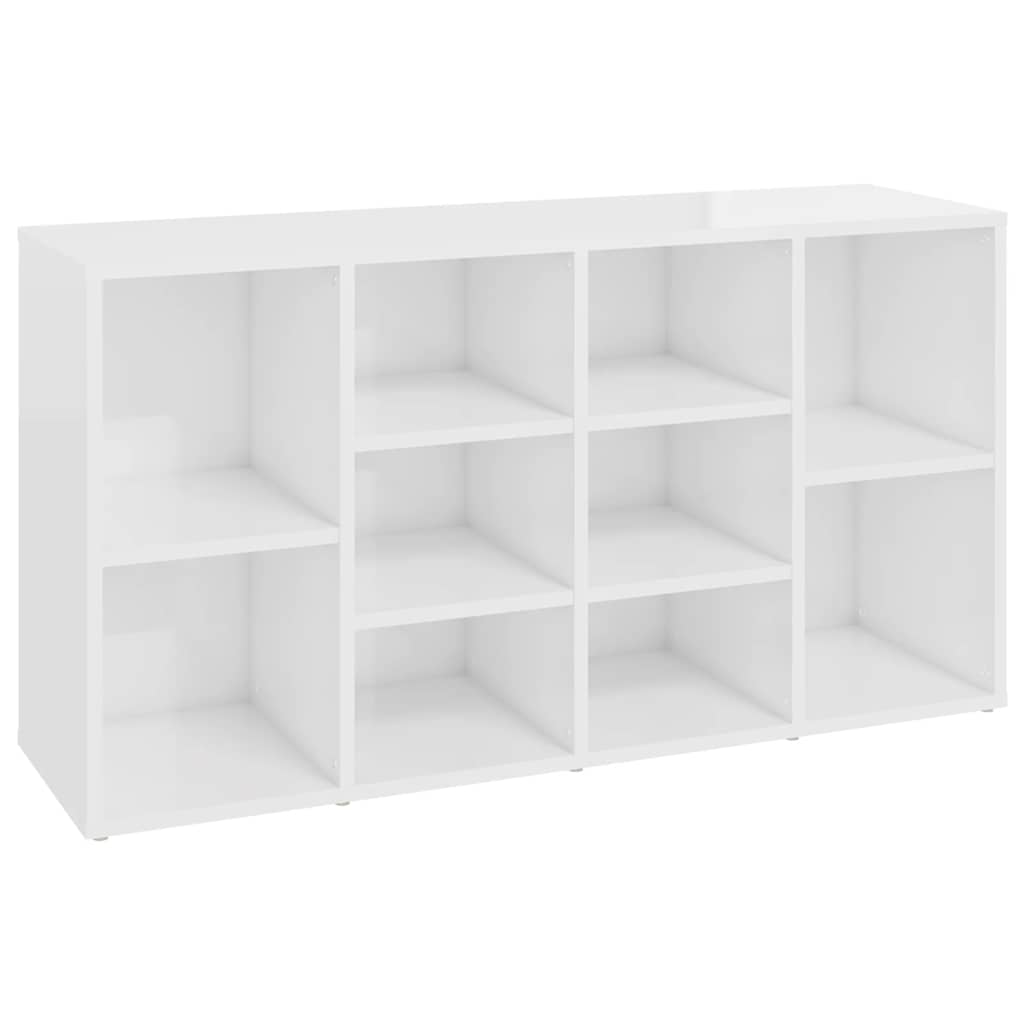 Skoställ Högglans Vit Skobänk 103x30x54,5 cm