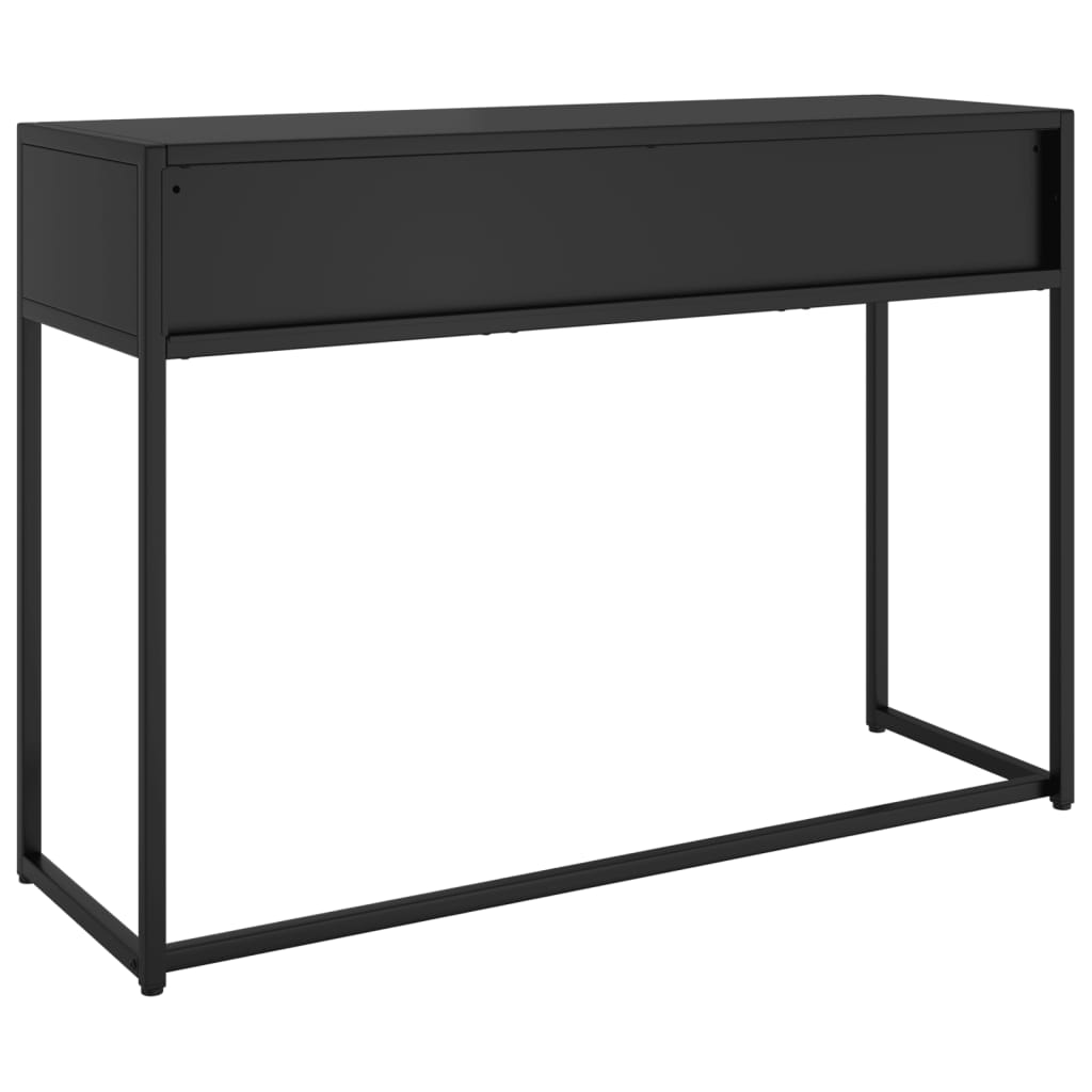 Avlastningsbord Konsollbord Svart 106x35x75 cm stål