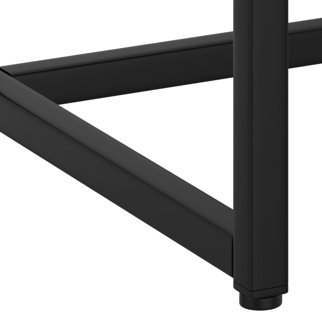Avlastningsbord Konsollbord Svart 106x35x75 cm stål