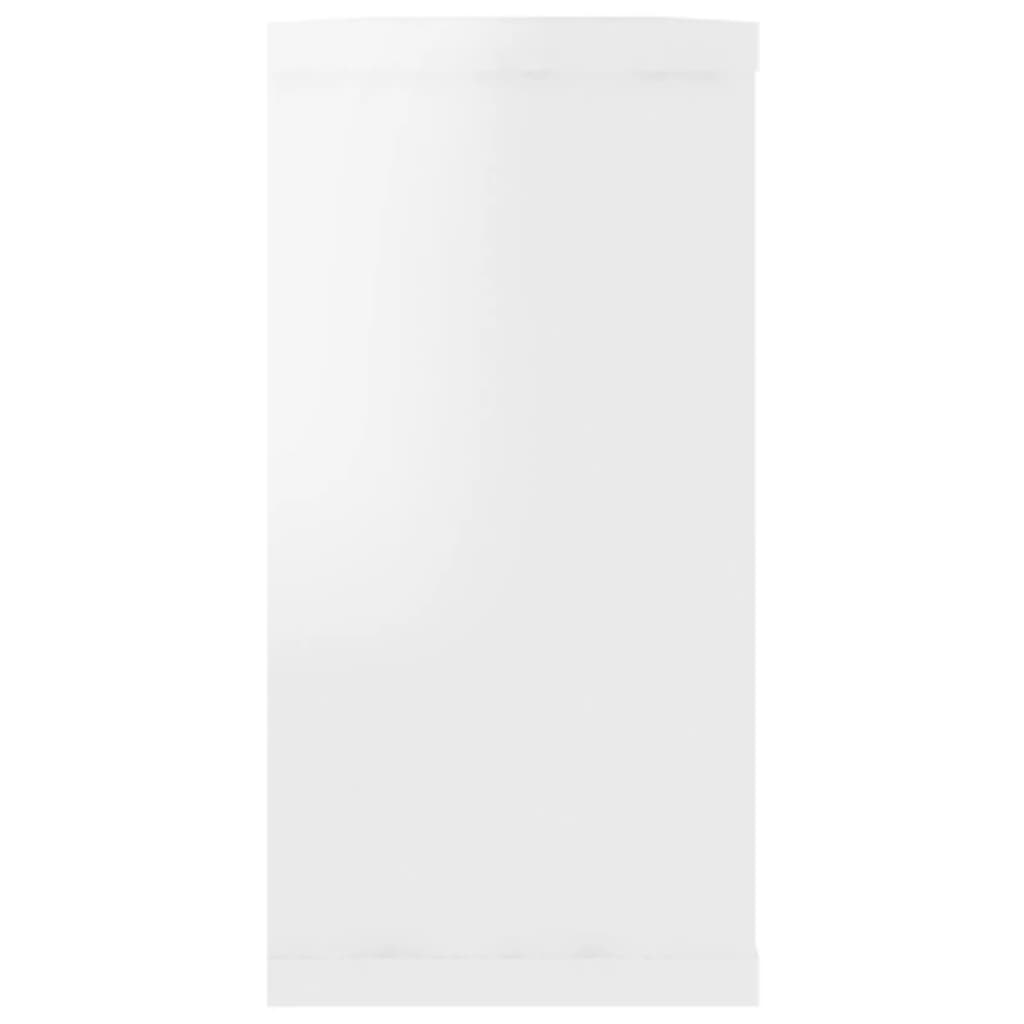 Vägghylla Högglans Vit kub 4st 100x15x30cm