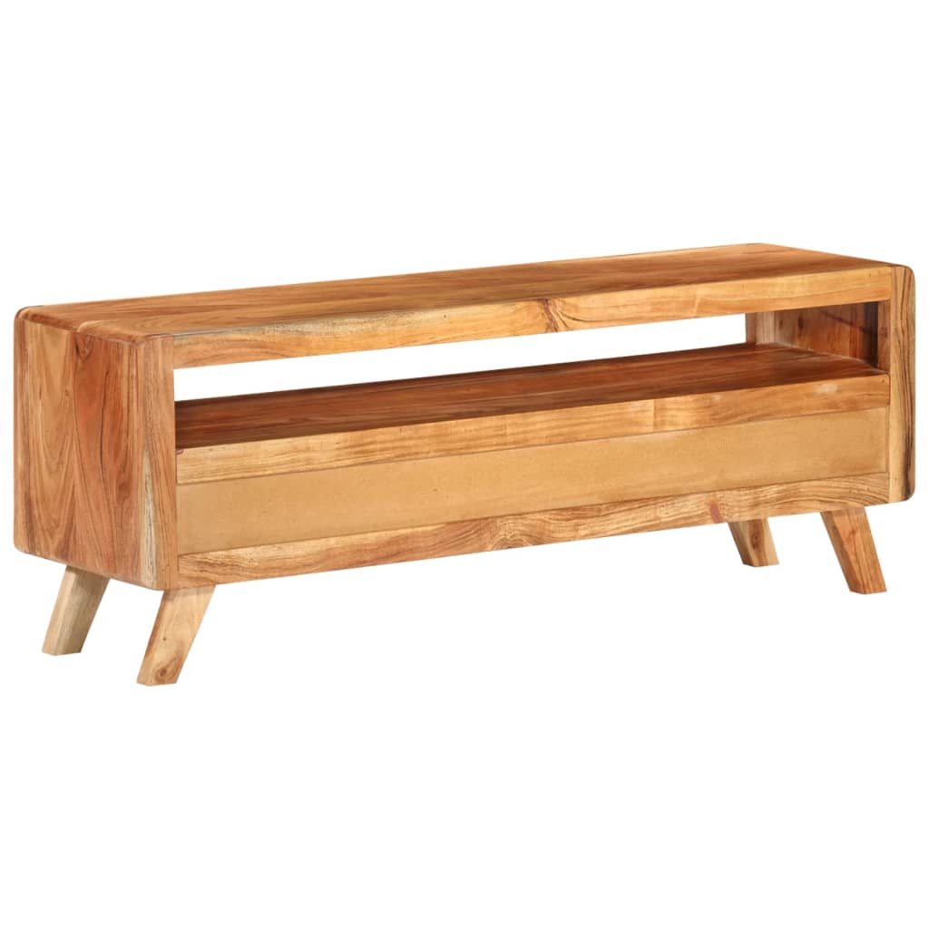 Tv-bänk 110x30x40 cm massivt akaciaträ