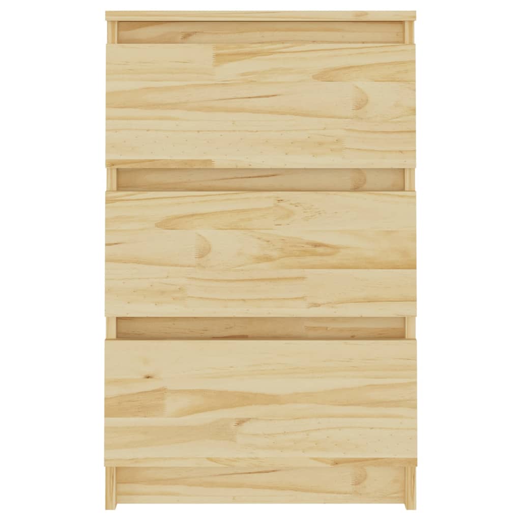 Sängbord 2 st 40x29,5x64 cm massiv furu