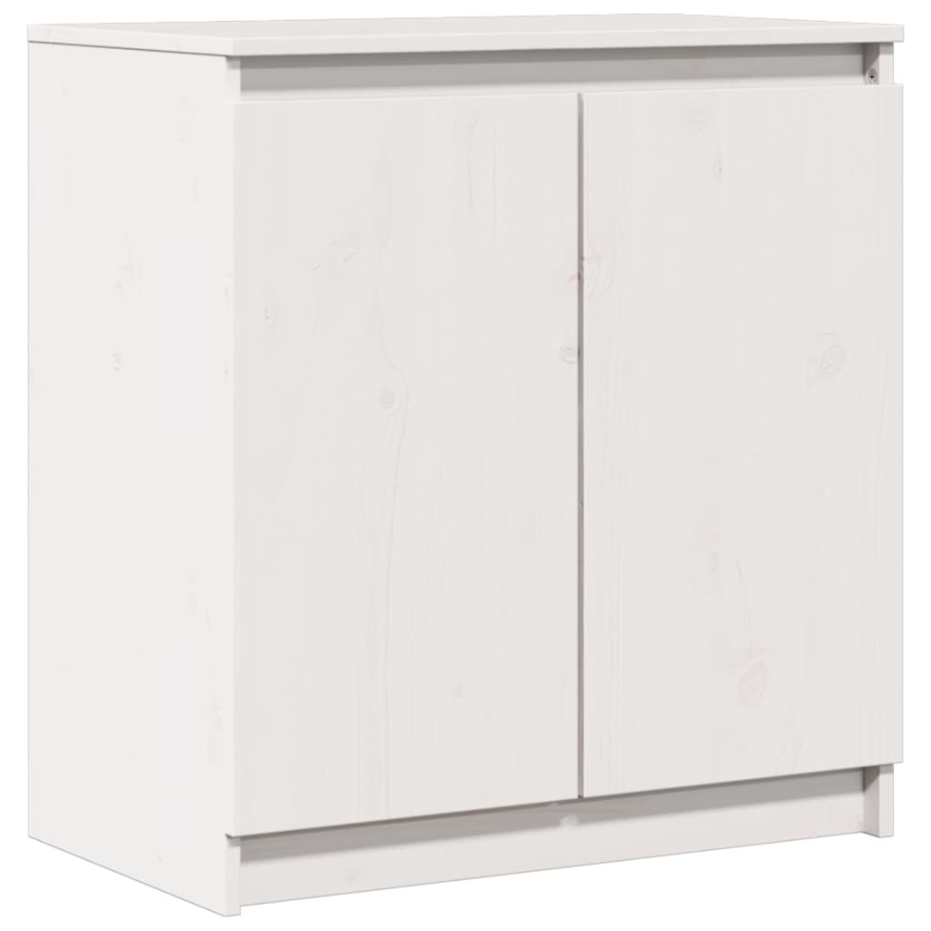 Skåp Vit 60x36x65 cm massiv furu