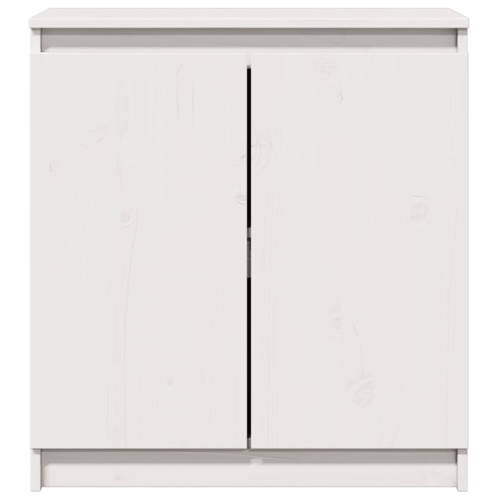 Skåp Vit 60x36x65 cm massiv furu
