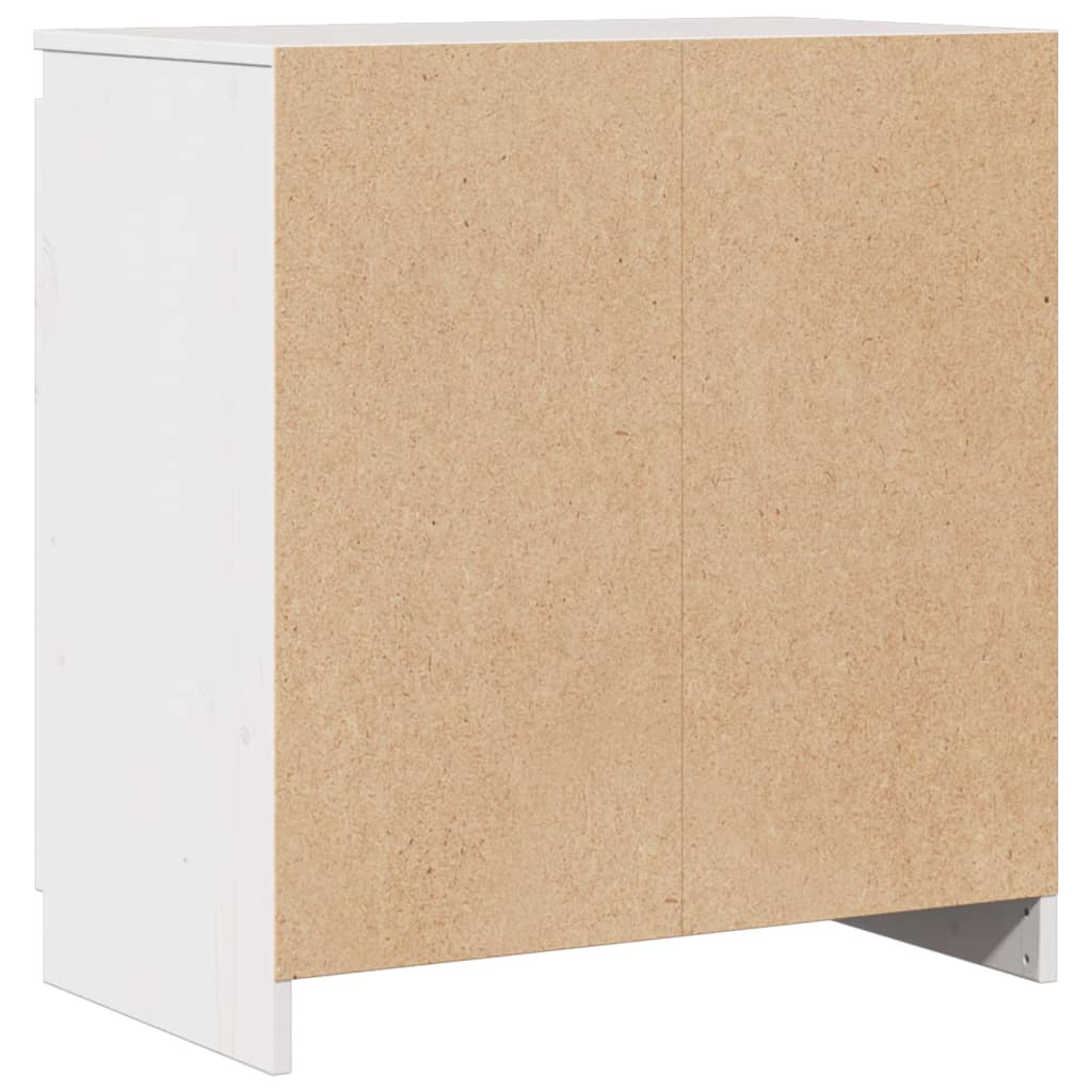 Skåp Vit 60x36x65 cm massiv furu