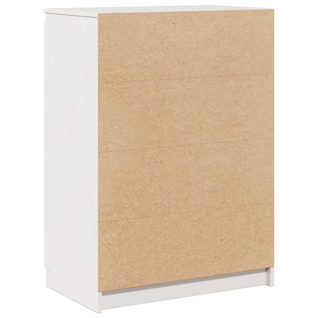 Skänk Vit 60x36x84 cm massiv furu
